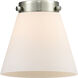 Franklin Restoration Cone 1 Light 6 inch Antique Brass Mini Pendant Ceiling Light in Incandescent, Matte White, Franklin Restoration